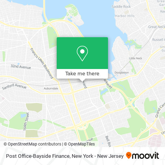 Post Office-Bayside Finance map