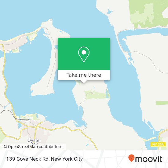 Mapa de 139 Cove Neck Rd, Oyster Bay, NY 11771