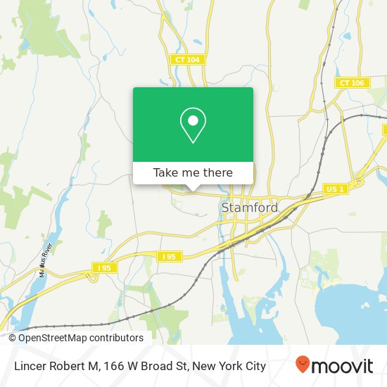 Lincer Robert M, 166 W Broad St map