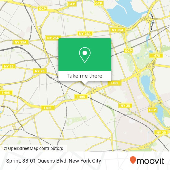 Sprint, 88-01 Queens Blvd map