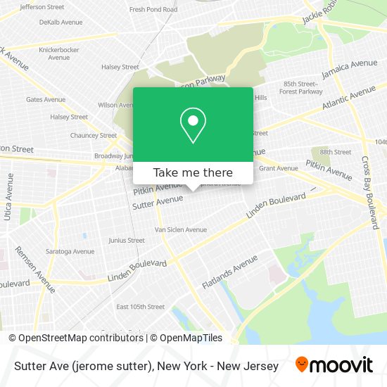 Sutter Ave (jerome sutter) map