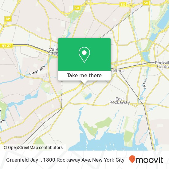 Mapa de Gruenfeld Jay I, 1800 Rockaway Ave