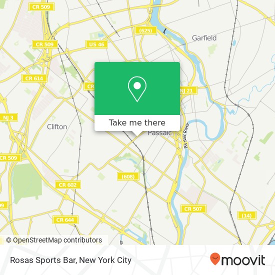 Rosas Sports Bar map