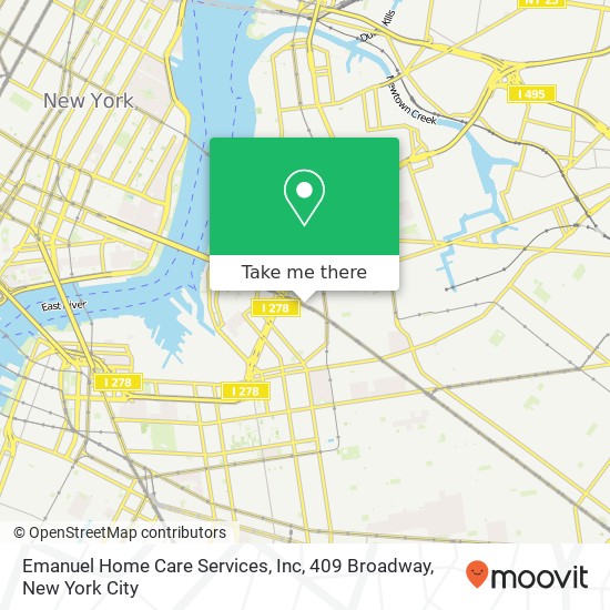 Emanuel Home Care Services, Inc, 409 Broadway map
