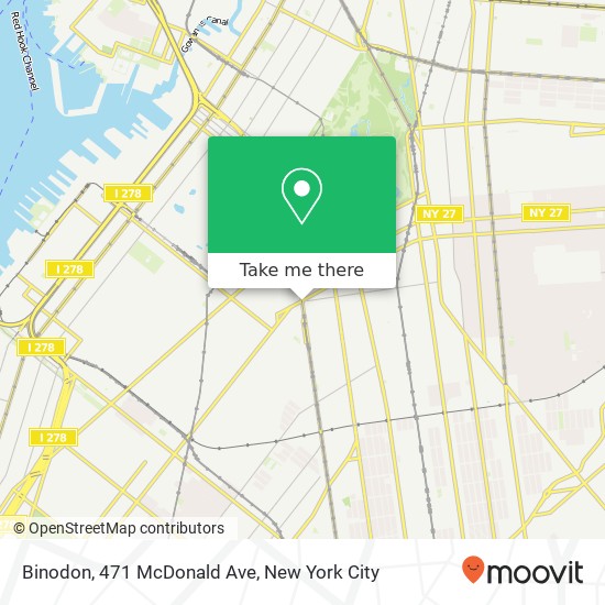 Binodon, 471 McDonald Ave map