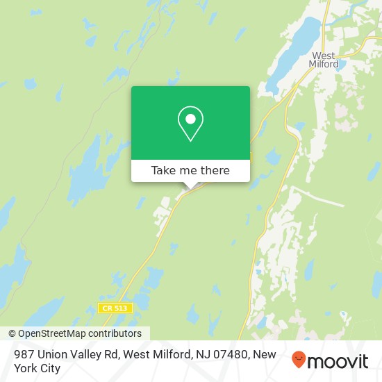 987 Union Valley Rd, West Milford, NJ 07480 map