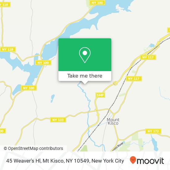 Mapa de 45 Weaver's Hl, Mt Kisco, NY 10549