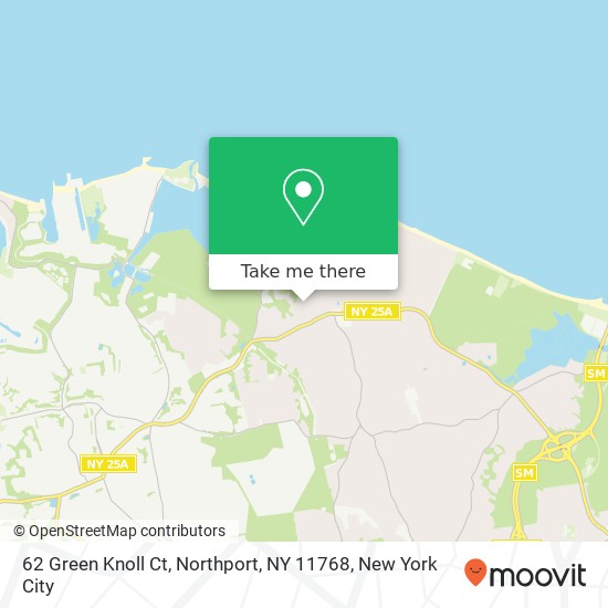 Mapa de 62 Green Knoll Ct, Northport, NY 11768