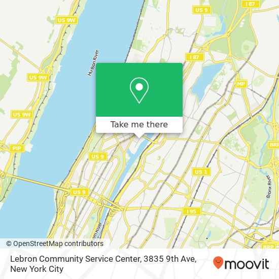 Mapa de Lebron Community Service Center, 3835 9th Ave