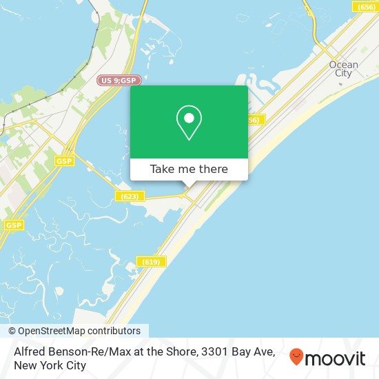 Alfred Benson-Re / Max at the Shore, 3301 Bay Ave map