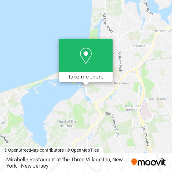 Mirabelle Restaurant at the Three Village Inn map