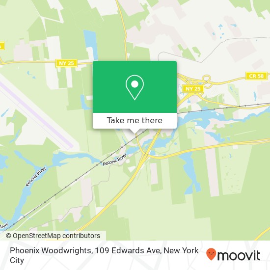 Mapa de Phoenix Woodwrights, 109 Edwards Ave