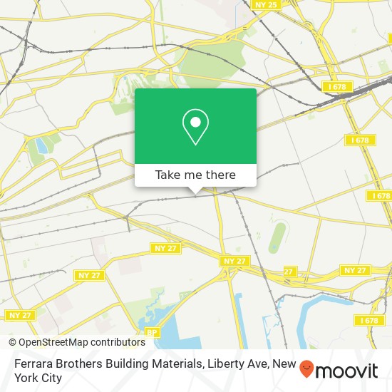 Mapa de Ferrara Brothers Building Materials, Liberty Ave
