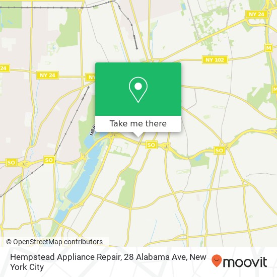 Mapa de Hempstead Appliance Repair, 28 Alabama Ave
