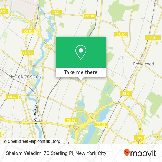 Mapa de Shalom Yeladim, 70 Sterling Pl