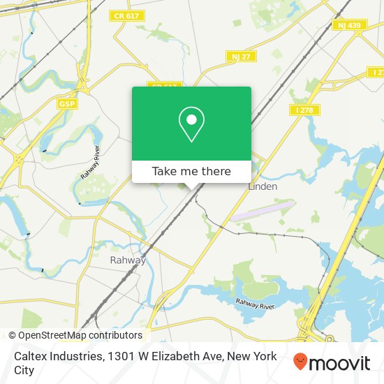 Mapa de Caltex Industries, 1301 W Elizabeth Ave