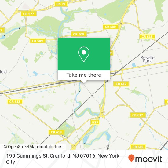 190 Cummings St, Cranford, NJ 07016 map