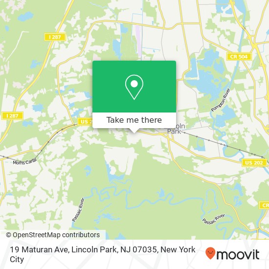 19 Maturan Ave, Lincoln Park, NJ 07035 map