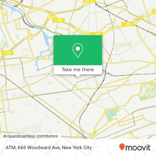 ATM, 666 Woodward Ave map