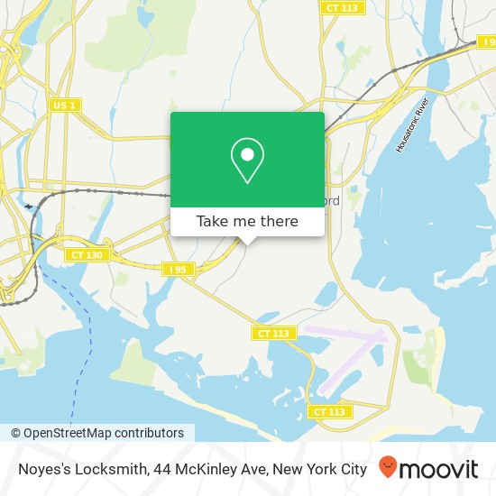 Noyes's Locksmith, 44 McKinley Ave map