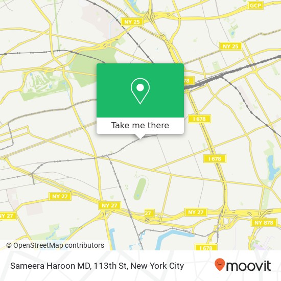 Mapa de Sameera Haroon MD, 113th St