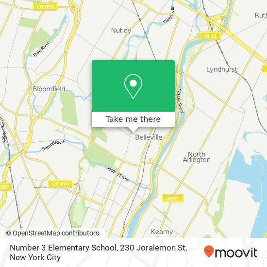 Number 3 Elementary School, 230 Joralemon St map