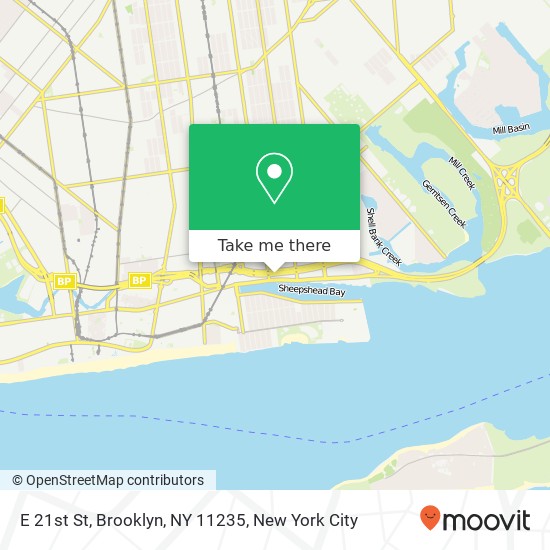 E 21st St, Brooklyn, NY 11235 map