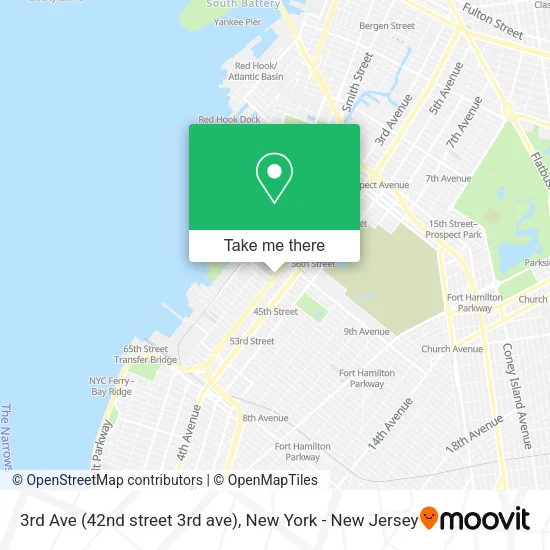 3rd Ave (42nd street 3rd ave) map