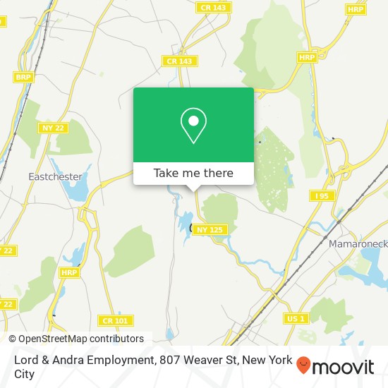 Mapa de Lord & Andra Employment, 807 Weaver St