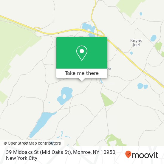 39 Midoaks St (Mid Oaks St), Monroe, NY 10950 map