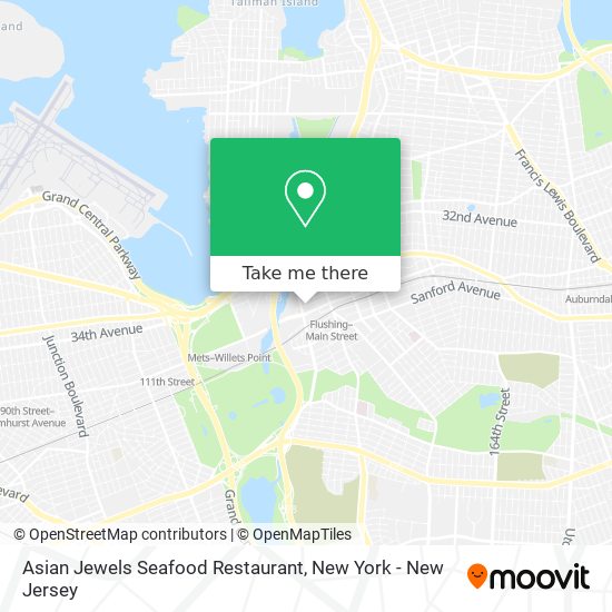 How to get to Asian Jewels Seafood Restaurant in Queens by Subway, Bus or Train?