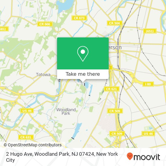 2 Hugo Ave, Woodland Park, NJ 07424 map
