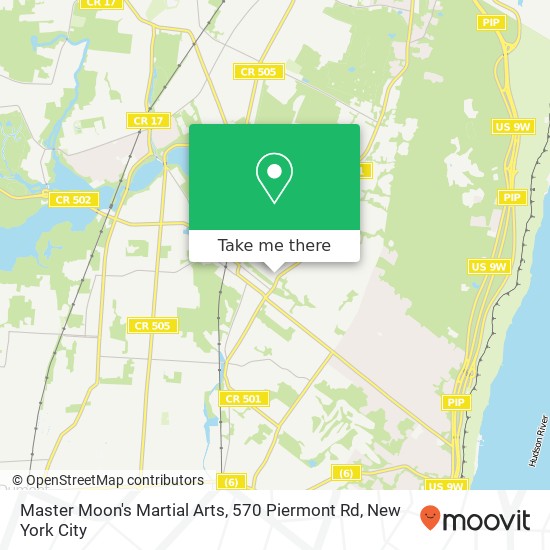Mapa de Master Moon's Martial Arts, 570 Piermont Rd