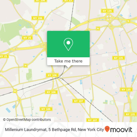 Millenium Laundrymat, 5 Bethpage Rd map