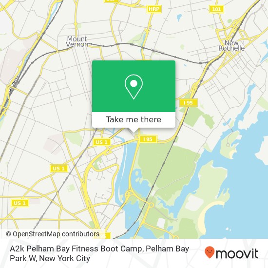 Mapa de A2k Pelham Bay Fitness Boot Camp, Pelham Bay Park W