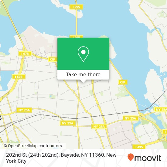 Mapa de 202nd St (24th 202nd), Bayside, NY 11360