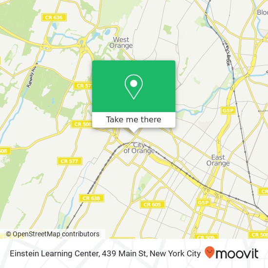 Mapa de Einstein Learning Center, 439 Main St