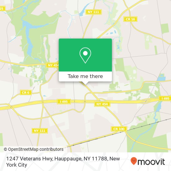 1247 Veterans Hwy, Hauppauge, NY 11788 map