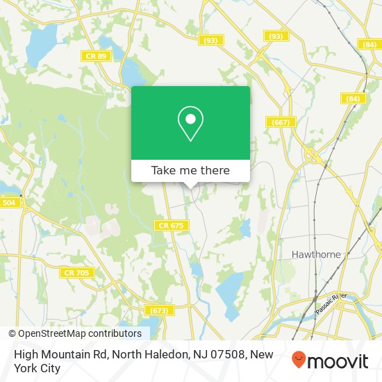 Mapa de High Mountain Rd, North Haledon, NJ 07508