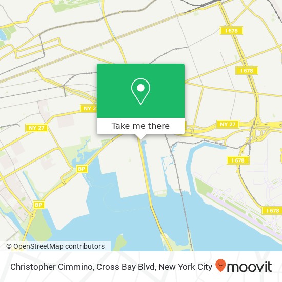 Christopher Cimmino, Cross Bay Blvd map