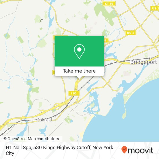Mapa de H1 Nail Spa, 530 Kings Highway Cutoff
