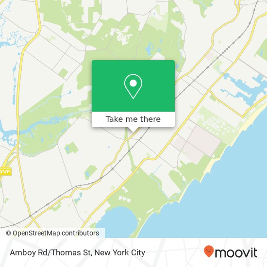 Amboy Rd/Thomas St map