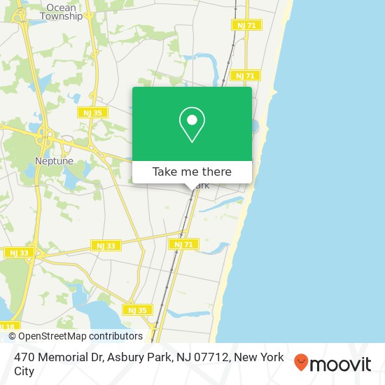 470 Memorial Dr, Asbury Park, NJ 07712 map