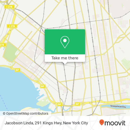 Mapa de Jacobson Linda, 291 Kings Hwy