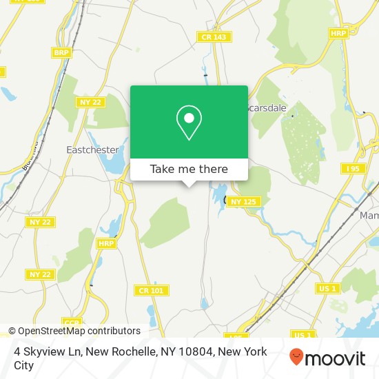 4 Skyview Ln, New Rochelle, NY 10804 map