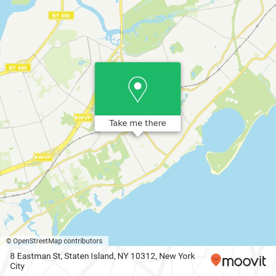 Mapa de 8 Eastman St, Staten Island, NY 10312