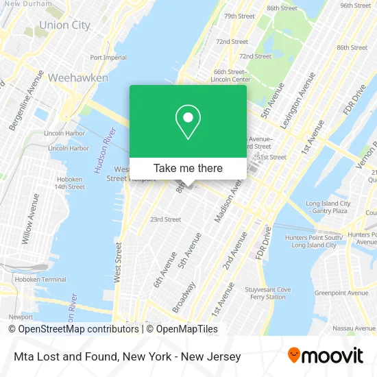 Mta Lost and Found map