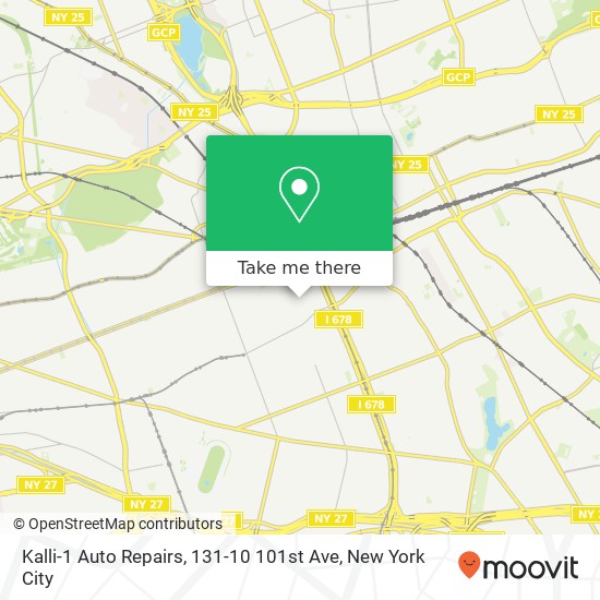 Mapa de Kalli-1 Auto Repairs, 131-10 101st Ave