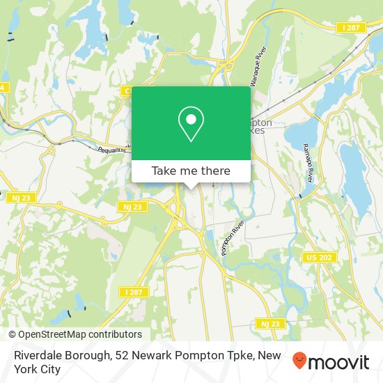Mapa de Riverdale Borough, 52 Newark Pompton Tpke