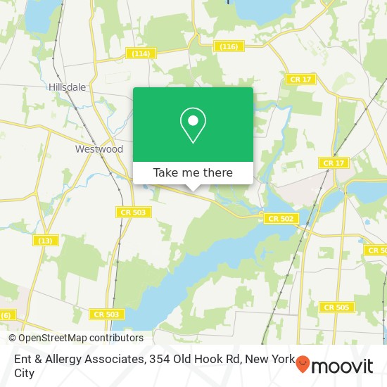 Mapa de Ent & Allergy Associates, 354 Old Hook Rd